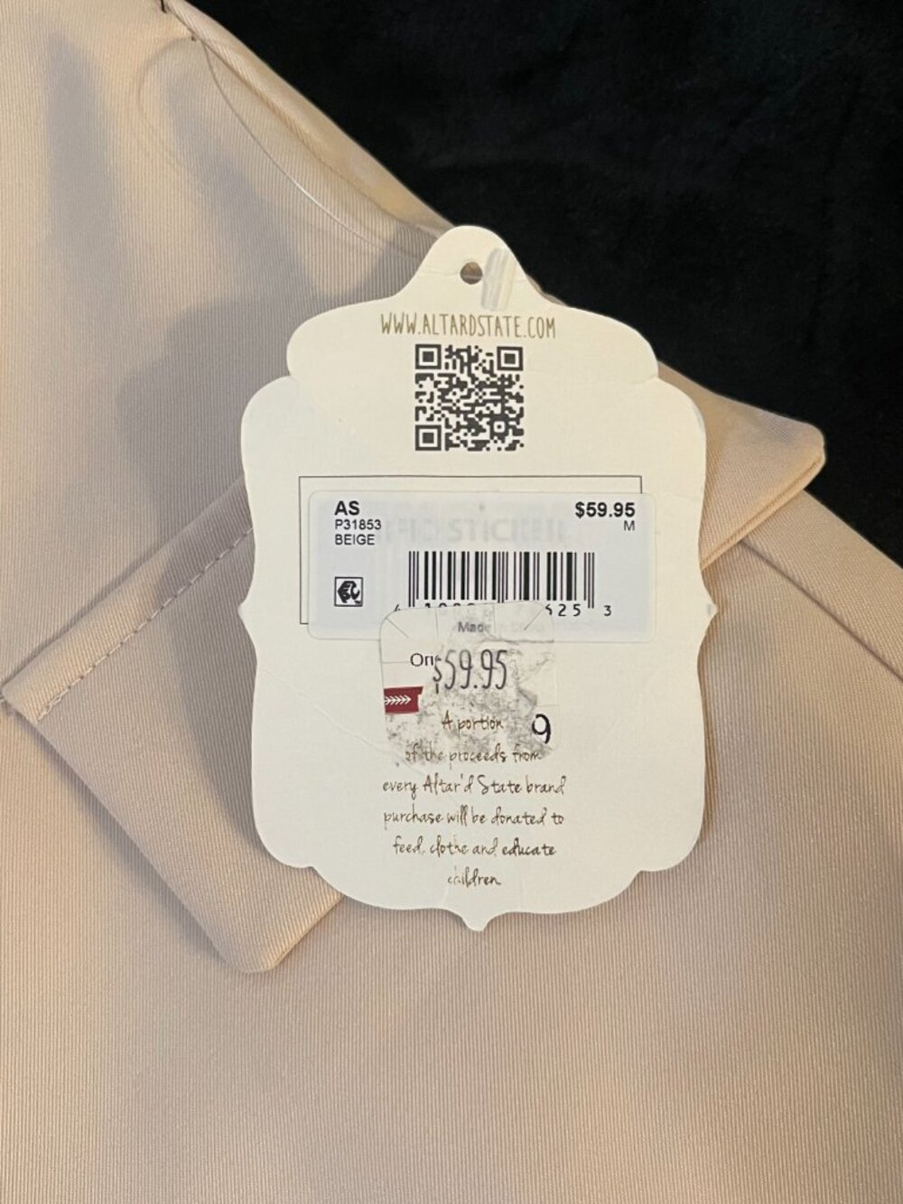 Altar’d State Beige Wrap Skort Size M NWT - Picture 3 of 8